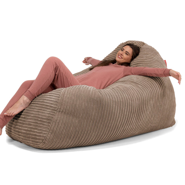 Grote Zitzak Bank - Corduroy Mocha Bruin 02