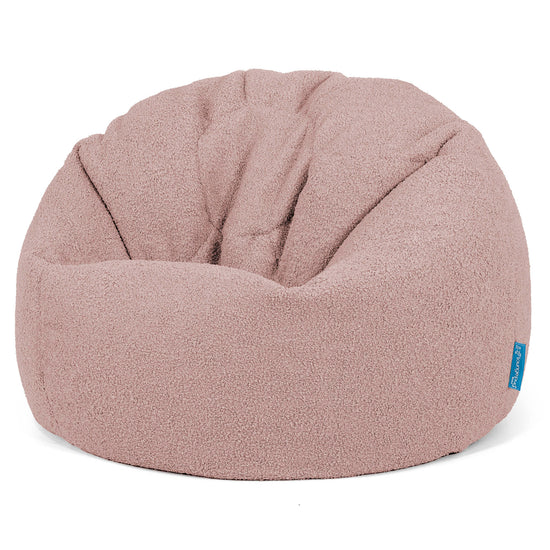 Kinder Klassieke Zitzak Stoel 1-5 jaar oud - Boucle Roze 01