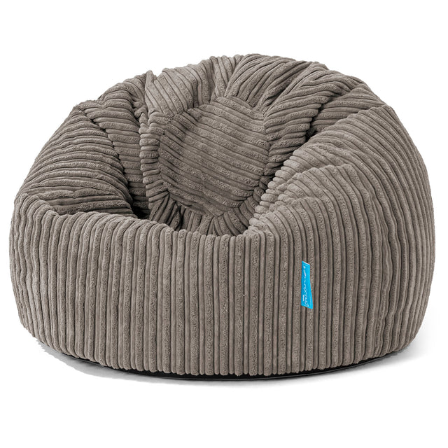 Kinder Klassieke Zitzak Stoel 1-5 jaar oud - Corduroy Graphite Grijs 01