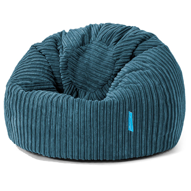 Kinder Klassieke Zitzak Stoel 1-5 jaar oud - Corduroy Marineblauw 01