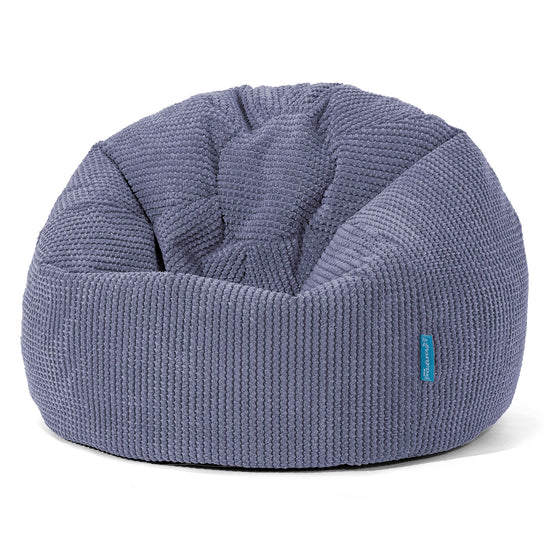 Kinder Klassieke Zitzak Stoel 1-5 jaar oud - Pompom Paars 01
