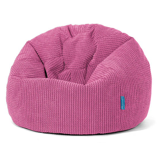 Kinder Klassieke Zitzak Stoel 1-5 jaar oud - Pompom Roze 01
