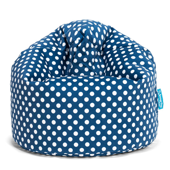 Kinder Zitzak - Afdruk Blauw Polka Dot 01
