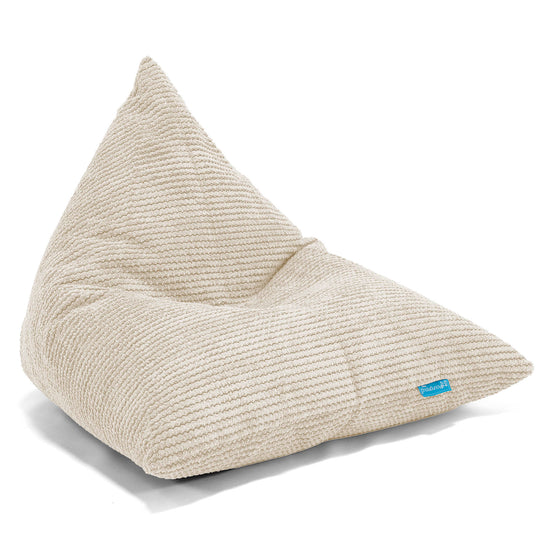 Kinder Zitzak Stoel - Pompom Crème 01