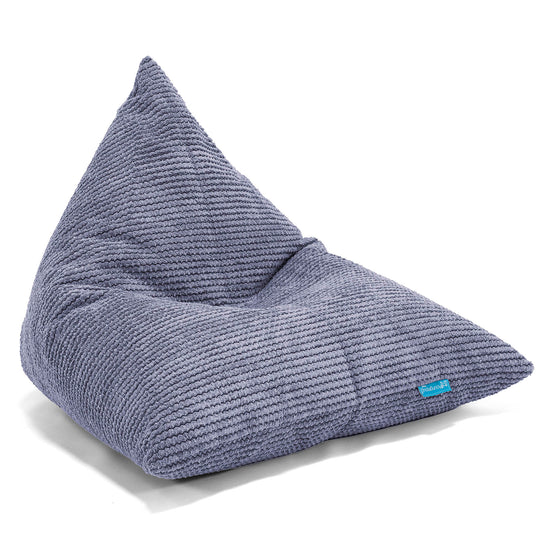 Kinder Zitzak Stoel - Pompom Paars 01