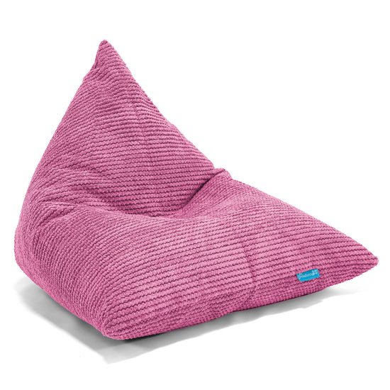 Kinder Zitzak Stoel - Pompom Roze 01