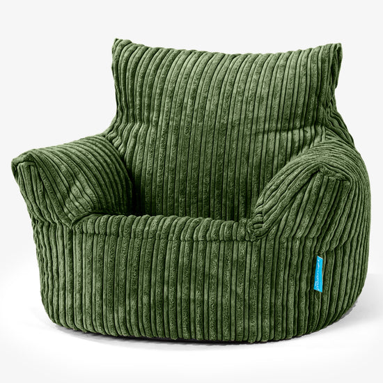 Kleuterfauteuil Zitzak 1-3 jaar oud - Corduroy Bosgroen 01