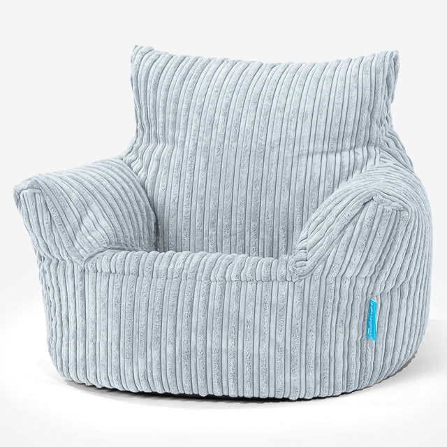 Kleuterfauteuil Zitzak 1-3 jaar oud - Corduroy Baby Blauw 01