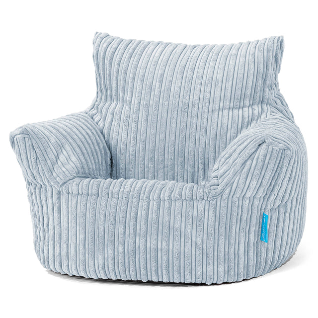 Kleuterfauteuil Zitzak 1-3 jaar oud - Corduroy Baby Blauw 01