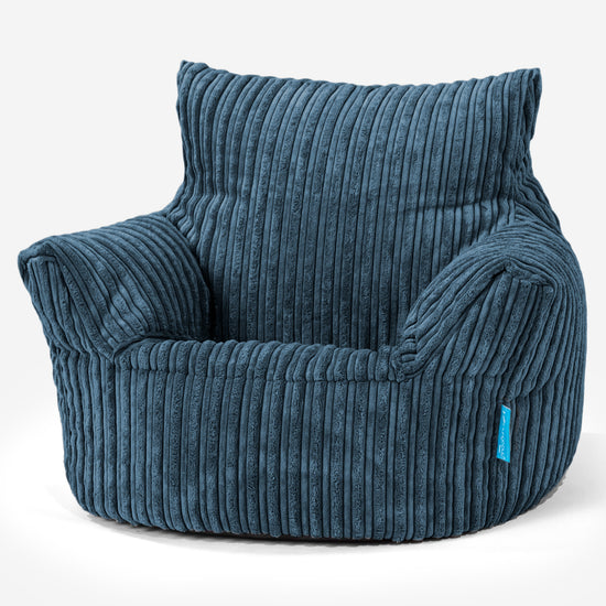 Kleuterfauteuil Zitzak 1-3 jaar oud - Corduroy Marineblauw 01