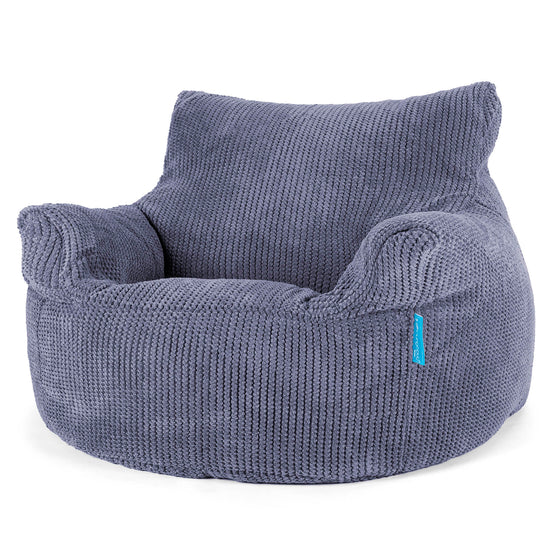 Kinderfauteuil Zitzak 3-8 jaar oud - Pompom Paars 01