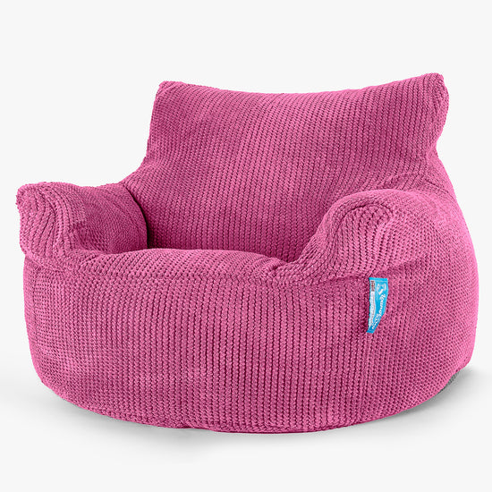 Kinderfauteuil Zitzak 3-8 jaar oud - Pompom Roze 01