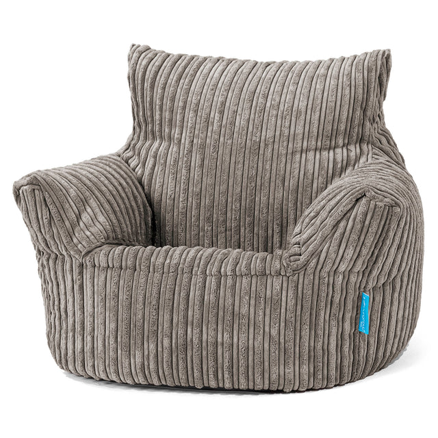 Kleuterfauteuil Zitzak 1-3 jaar oud - Corduroy Graphite Grijs 01