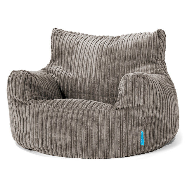 Kinderfauteuil Zitzak 3-8 jaar oud - Corduroy Graphite Grijs 01