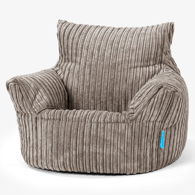 Kleuterfauteuil Zitzak 1-3 jaar oud - Corduroy Beigegrijs 01