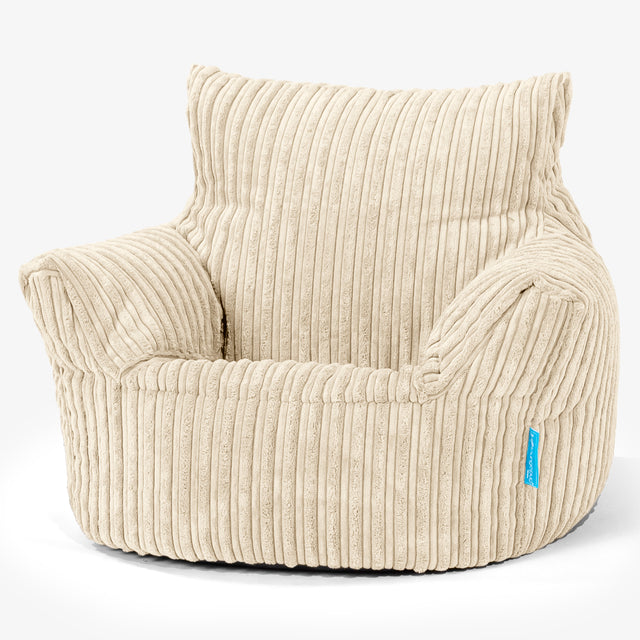 Kleuterfauteuil Zitzak 1-3 jaar oud - Corduroy Crème 01
