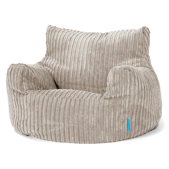 Kinderfauteuil Zitzak 3-8 jaar oud - Corduroy Mink 01