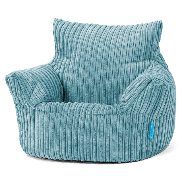 Kleuterfauteuil Zitzak 1-3 jaar oud - Corduroy Petrol 01