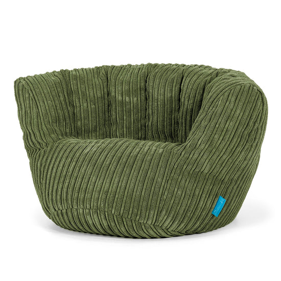 Kinderzitzak Charles Vintish 2-6 jaar oud - Corduroy Bosgroen 02
