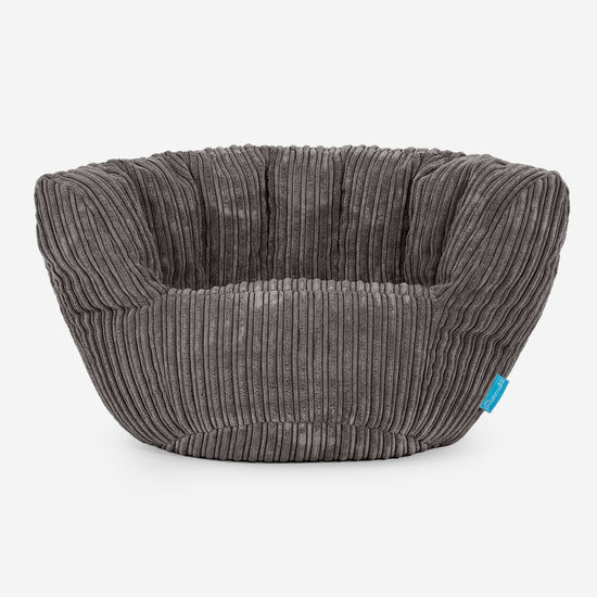 Kinderzitzak Charles Vintish 2-6 jaar oud - Corduroy Graphite Grijs 01