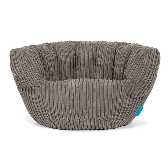 Kinderzitzak Charles Vintish 2-6 jaar oud - Corduroy Graphite Grijs 01