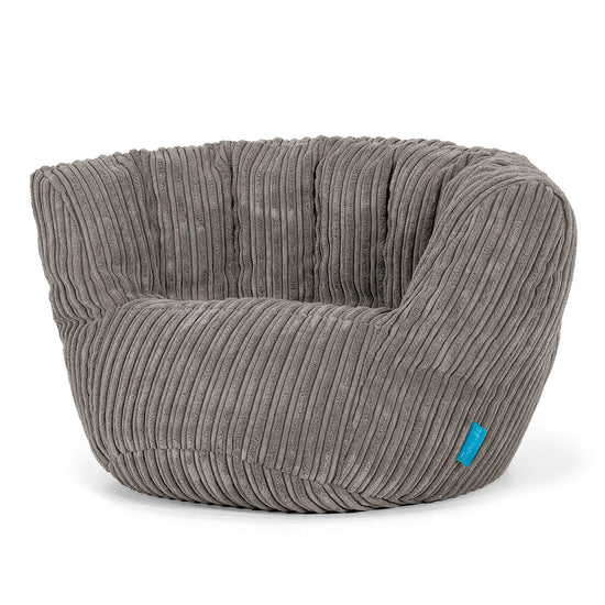 Kinderzitzak Charles Vintish 2-6 jaar oud - Corduroy Graphite Grijs 02