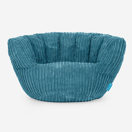 Kinderzitzak Charles Vintish 2-6 jaar oud - Corduroy Petrol 01