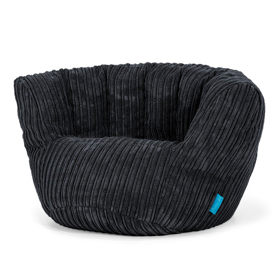 Kinderzitzak Charles Vintish 2-6 jaar oud - Corduroy Zwart 02