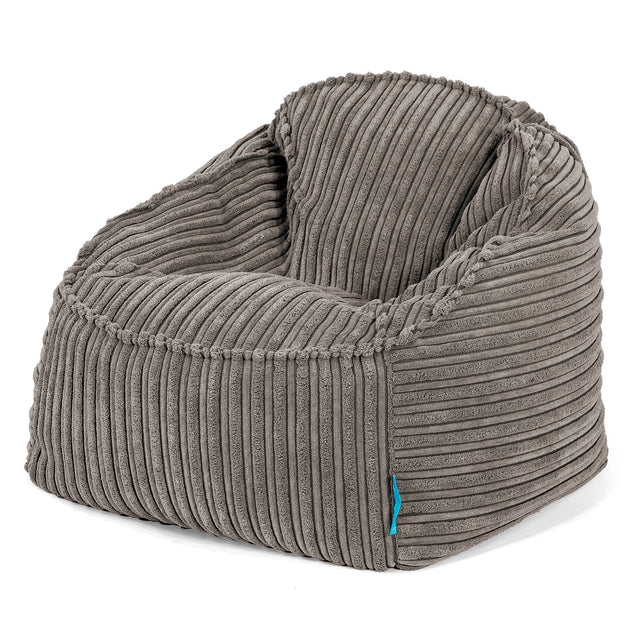 Kinderzitzak Sloucher 2-6 jaar oud - Corduroy Graphite Grijs 01