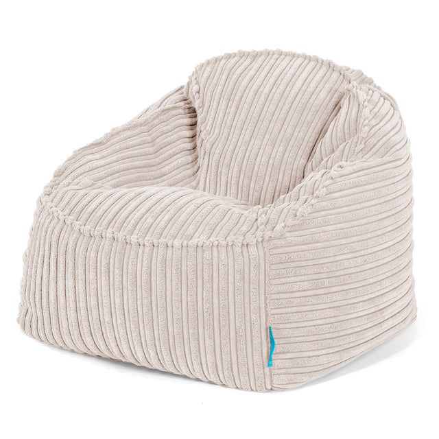 Kinderzitzak Sloucher 2-6 jaar oud - Corduroy Ivoor 01