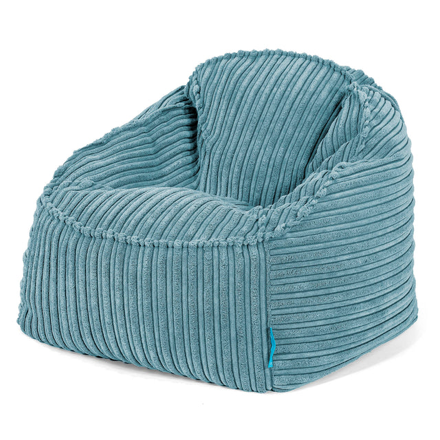 Kinderzitzak Sloucher 2-6 jaar oud - Corduroy Petrol 01