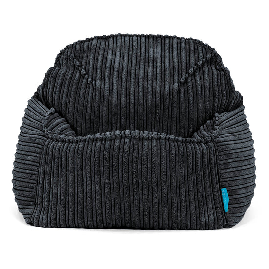 Kinderzitzak Sloucher 2-6 jaar oud - Corduroy Zwart 02
