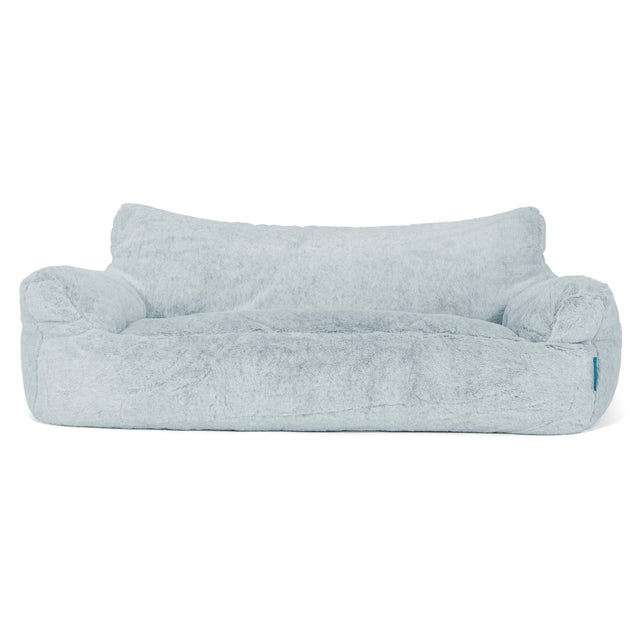 Josephine Kinderzitzak Bank 1-5 jaar oud - Nepkonijnenbont Stoffig Blauw 01