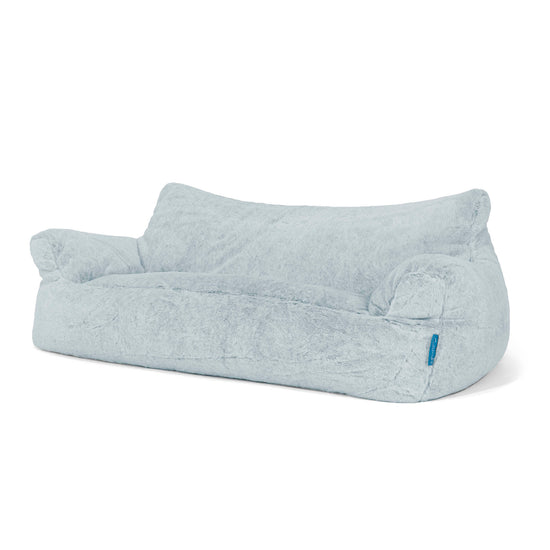 Josephine Kinderzitzak Bank 1-5 jaar oud - Nepkonijnenbont Stoffig Blauw 02
