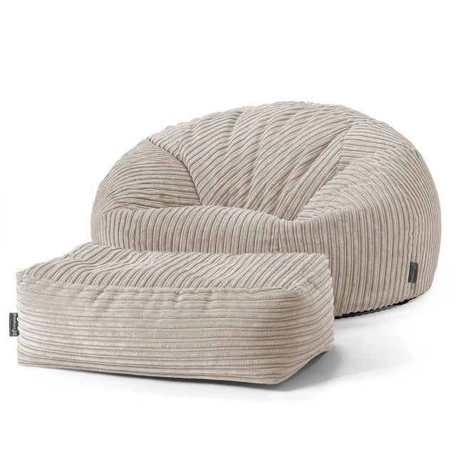 Klassieke Zitzak Stoel Bank - Corduroy Mink 02