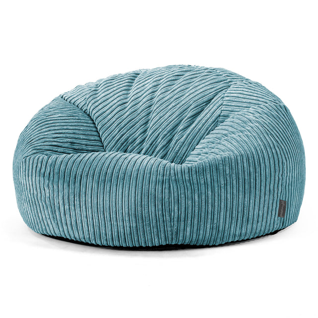 Klassieke Zitzak Stoel Bank - Corduroy Petrol 01