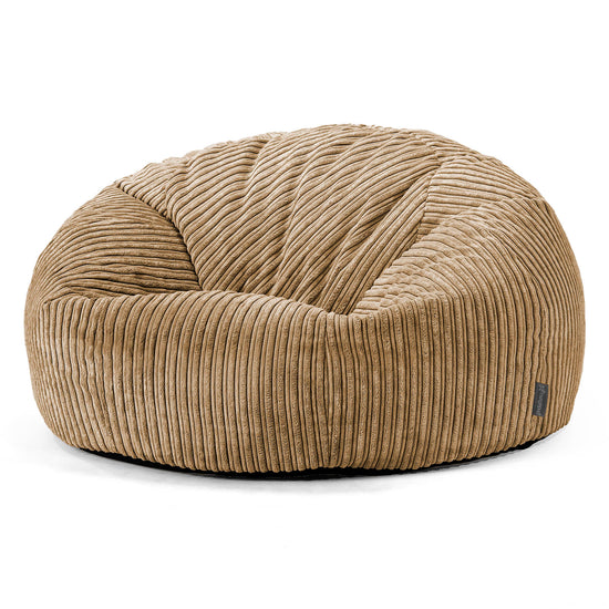 Klassieke Zitzak Stoel Bank - Corduroy Zand 01