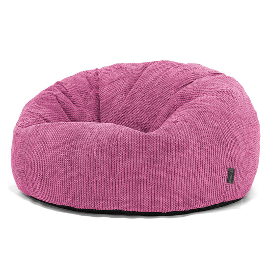 Klassieke Zitzak Stoel Bank - Pompom Roze 01