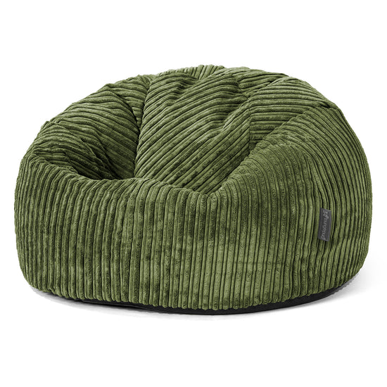Klassieke Zitzak Stoel - Corduroy Bosgroen 01