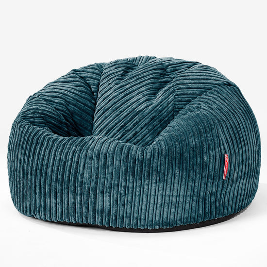 Klassieke Zitzak Stoel - Corduroy Teal 01