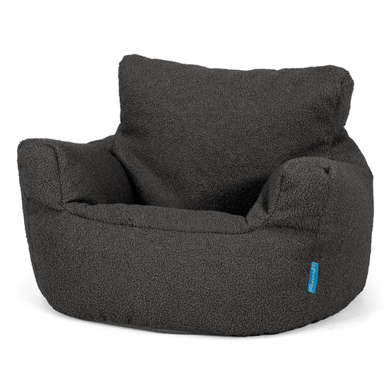 Kleuterfauteuil Zitzak 1-3 jaar oud - Boucle Graphite Grijs 01