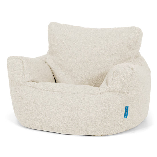 Kleuterfauteuil Zitzak 1-3 jaar oud - Boucle Ivoor 01