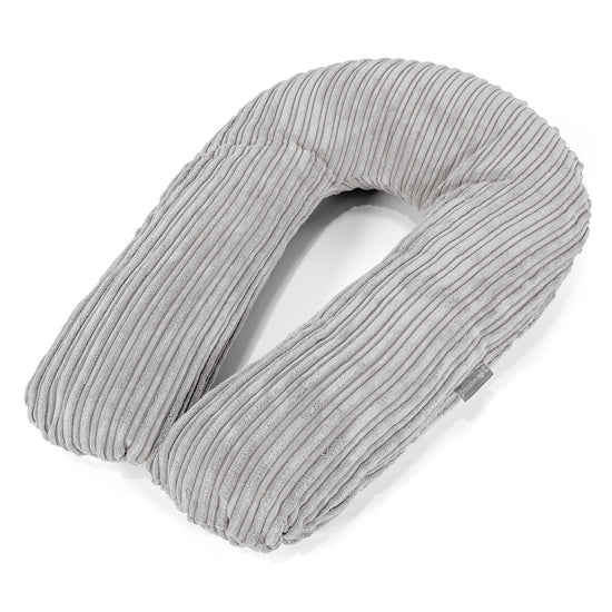 Knuffelkussen - Corduroy Aluminium Zilver 01