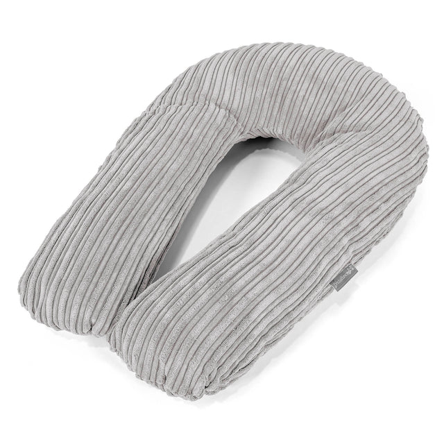 Knuffelkussen - Corduroy Aluminium Zilver 01