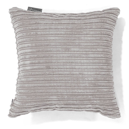 Kussenhoes 47 x 47cm - Corduroy Aluminium Zilver 01
