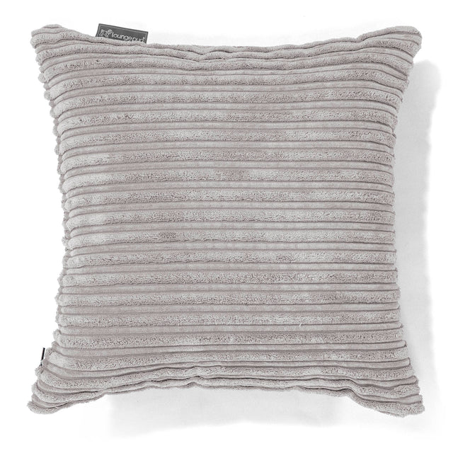 Kussenhoes 47 x 47cm - Corduroy Aluminium Zilver 01
