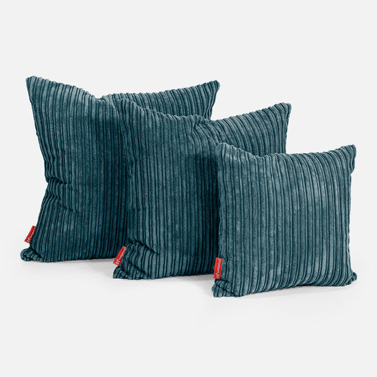 Kussen 47 x 47cm - Corduroy Teal 02