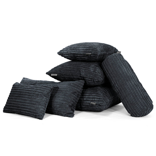 Kussen 47 x 47cm - Corduroy Zwart 04