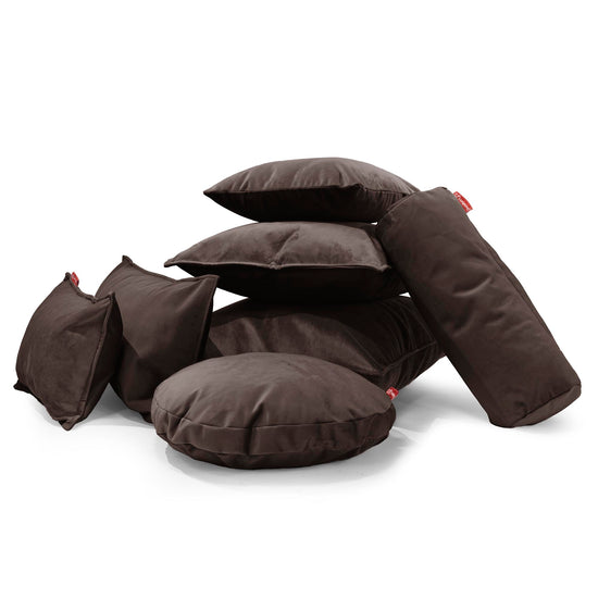 Kussen 47 x 47cm - Fluweel Espresso 04