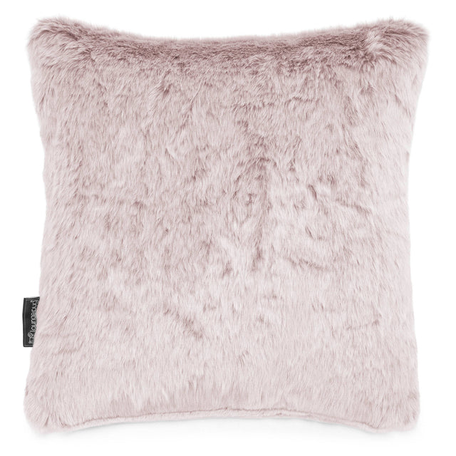 Kussen 47 x 47cm - Nepkonijnenbont Stoffig Roze 01